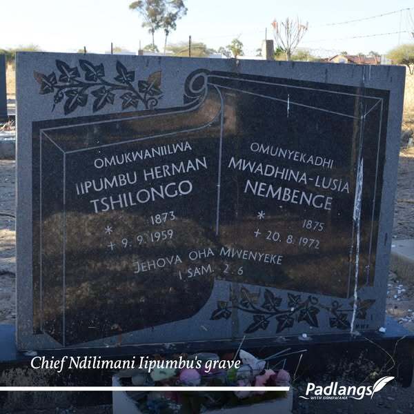 Chief Ndilimani Iipumbu's grave
