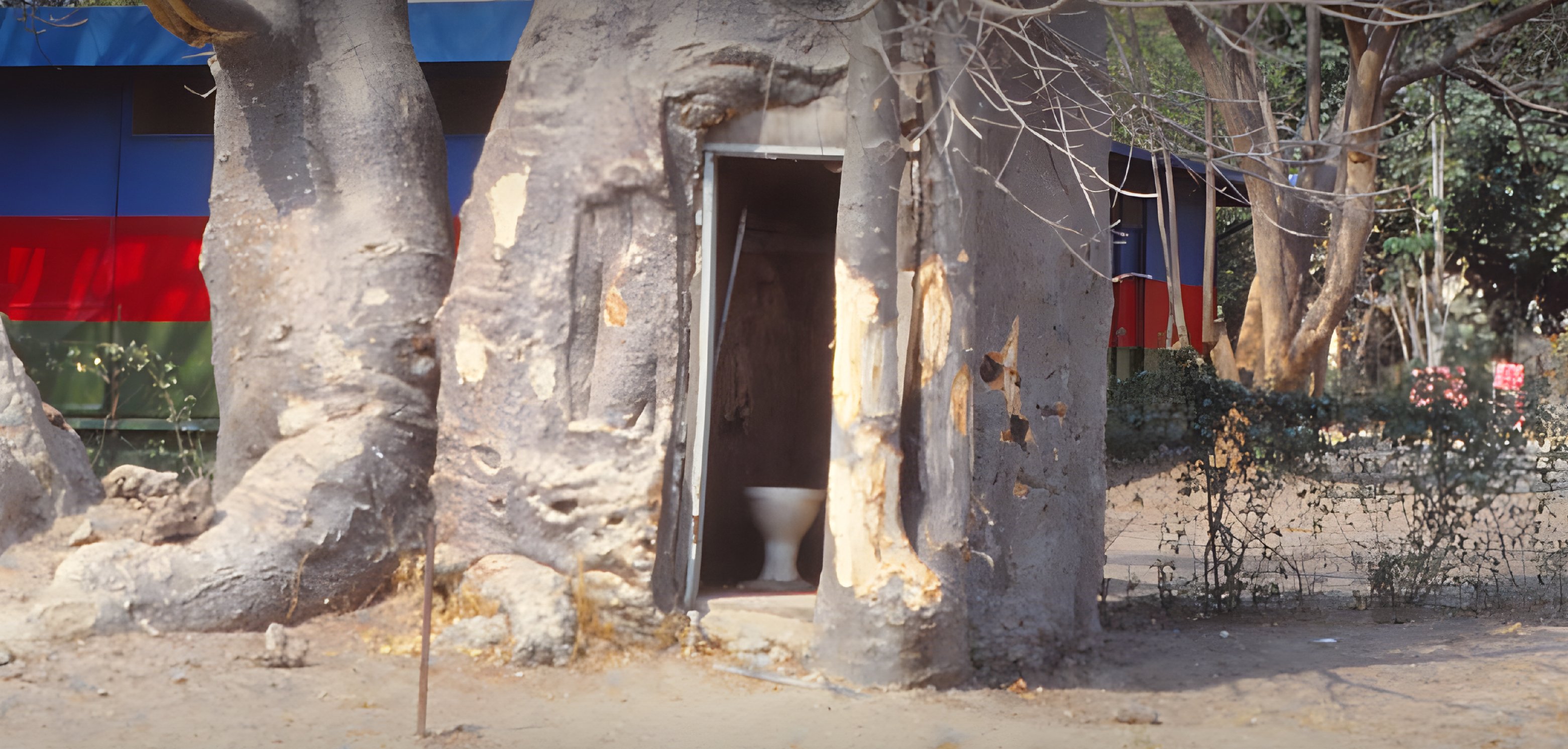 The baobab toilet of Katima Mulilo
