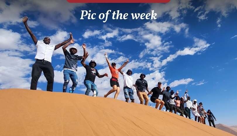 People on Dune 40, Sossusvlei, Namibia